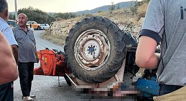 Karaburun'da traktör kazası: 1 ölü