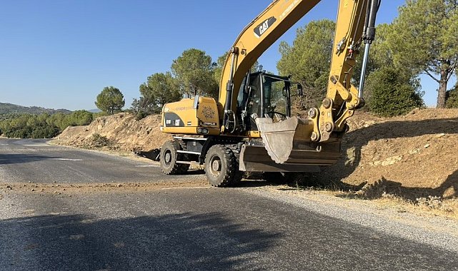 Karacaören'de yol genişletme ve asfalt yenileme çalışması başladı
