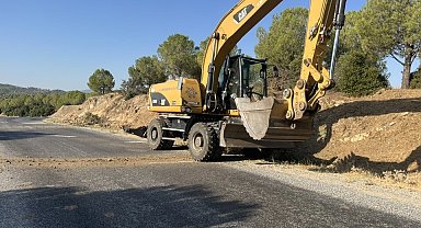 Karacaören'de yol genişletme ve asfalt yenileme çalışması başladı
