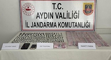 Karacasu'da durdurulan araçta tarihi eser ele geçirildi