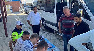 Karacasu'da okul servislerine 'güvenlik' denetimi