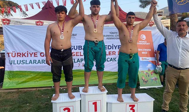 Karakucak güreşlerinde Erzincanlı sporculardan 1 birincilik, 1 ikincilik