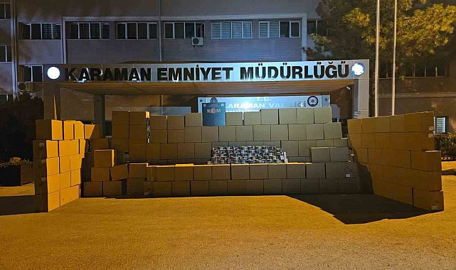 Karaman'da 3 milyon 300 bin adet boş makaron ele geçirildi