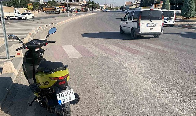 Karaman'da motosiklet kazası: 1 yaralı