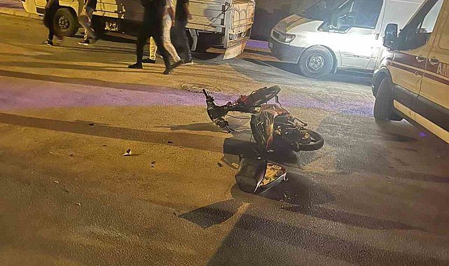 Karapınar'da motosiklet otomobille çarpıştı: 1 yaralı