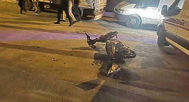 Karapınar'da motosiklet otomobille çarpıştı: 1 yaralı