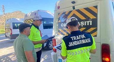 Karpuzlu'da okul servislerine sıkı denetim