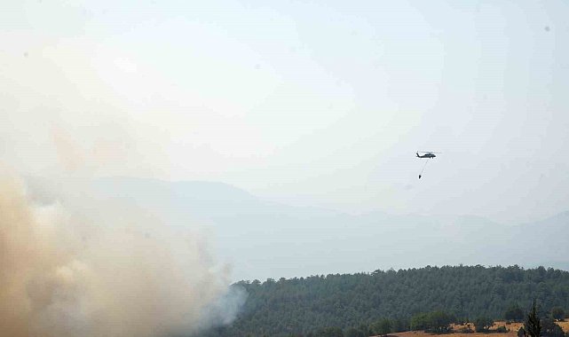 Kastamonu'da orman yangınlarıyla mücadele sürüyor