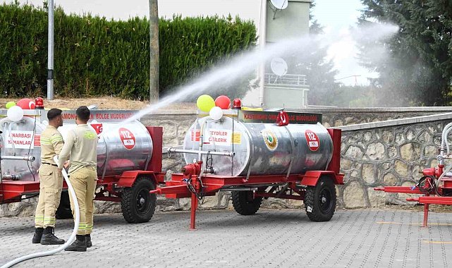 Kastamonu'da yangına hassas köylere 16 su söndürme tankeri dağıtıldı
