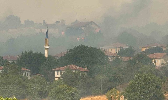 Kastamonu'daki orman yangını köye ulaştı