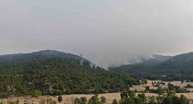 Kastamonu'daki orman yangınına müdahale böyle görüntülendi