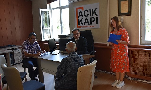 Kaymakam Güldoğan 'Açık Kapı'da vatandaşlarla buluştu