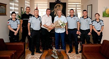 Kaymakam Keklik Kuşadası zabıtasını ağırladı