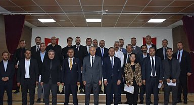 Kaymakam Mustafa Akın, okul müdürleriyle bir araya geldi