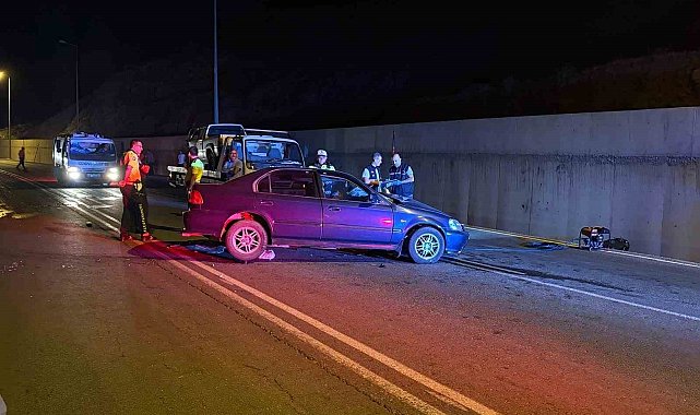 Kayseri'de iki araç kafa kafaya çarpıştı: 1 ölü, 3 yaralı