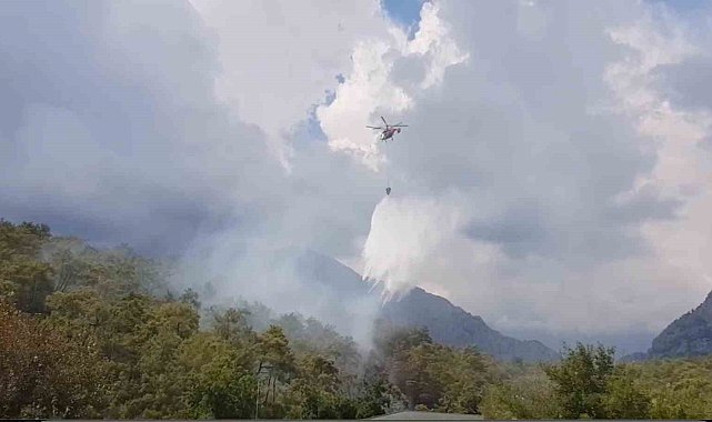 Kemer'de ormanlık alanda çıkan yangın büyümeden kontrol altına alındı