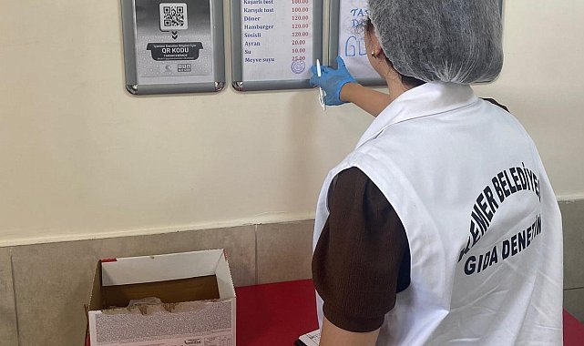 Kemer'de zabıta okul kantinlerindeki denetimlerini sürdürüyor