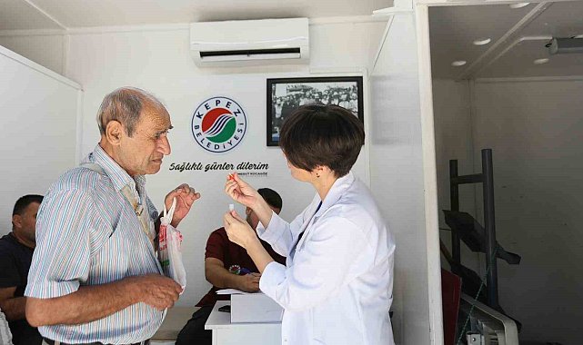 Kepez'in Mobil Sağlık Merkezi'nden Dokumapark'ta kanser taraması