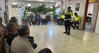Kilis'te okul servis şoförlerine trafik eğitimi verildi