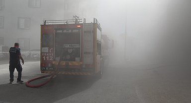 Kilis'te tekstil atölyesinde yangın