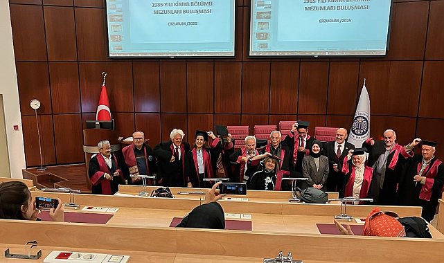 Kimya Bölümü 1985 mezunları, 40. Yıl buluşmasında bir araya geldi