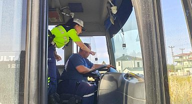 Kırklareli'nde okul servisleri denetlendi