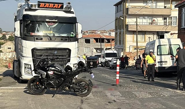 Kırklareli'nde yaya geçidinde tırın çarptığı kadın ağır yaralandı
