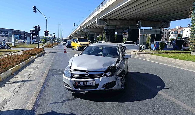 Kırmızı ışık ihlali kazaya yol açtı: 1 yaralı