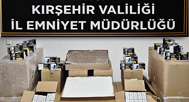 Kırşehir'de kaçak sigara operasyonu