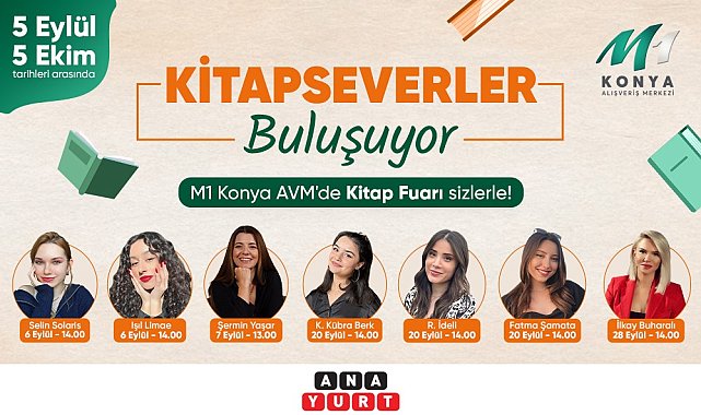 Kitapseverler M1 Konya AVM'de buluşuyor