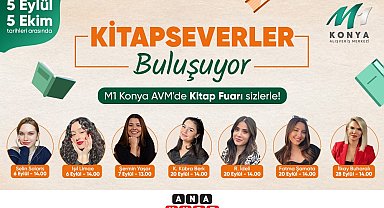 Kitapseverler M1 Konya AVM'de buluşuyor