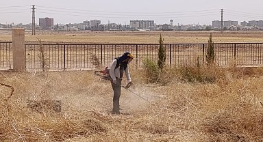 Kızıltepe Millet Bahçesinde bakım ve yenileme çalışmaları sürüyor