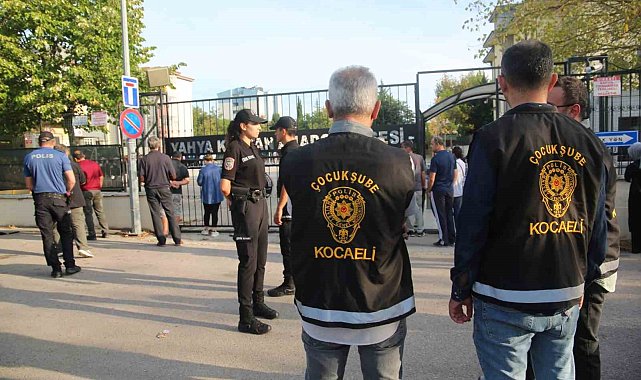 Kocaeli Emniyet Müdürlüğü'nden okul çevrelerinde geniş denetim