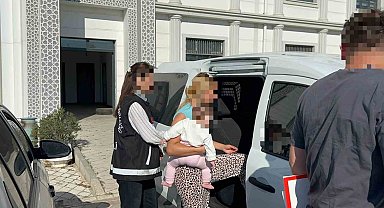 Kocaeli'de 114 suç kaydı bulunan kadın kucağında bebekle adliyeye sevk edildi