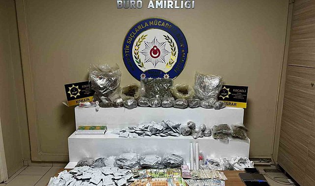 Kocaeli'de narkotik baskını: 5 şüpheli yakalandı, 9 kilo uyuşturucu ele geçti