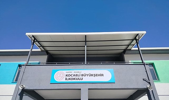 Kocaeli'nin Hatay'a yaptırdığı okul pazartesi günü açılıyor