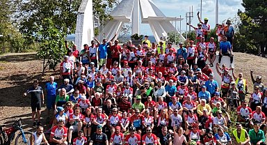 Kocaeli'de pedallar doğa, tarih ve Gazze için çevrildi