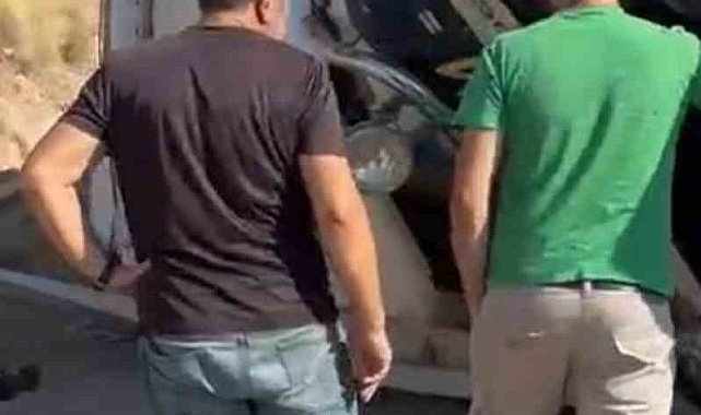 Kontrolden çıkan kamyon şarampole devrildi: 1 yaralı