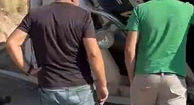 Kontrolden çıkan kamyon şarampole devrildi: 1 yaralı