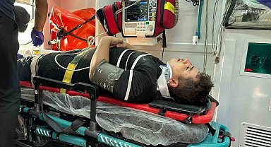 Kontrolden çıkan motosiklet devrildi: 2 yaralı