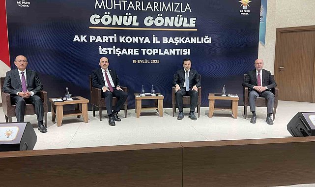 Konya AK Parti muhtarlarla bir araya geldi