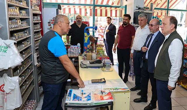 Konya Selçuklu'da esnaf ziyaretleri