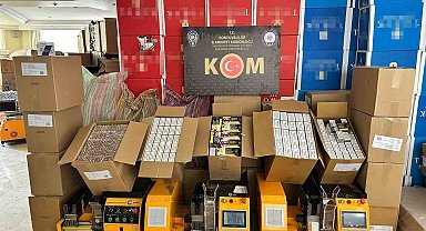 Konya'da kaçak sigara üretilen eve baskın: 220 bin makaron ele geçirildi