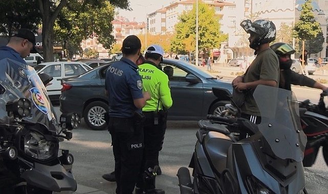 Konya'da motosiklet uygulaması