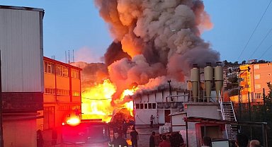 Konya'da silah fabrikasında korkutan yangın