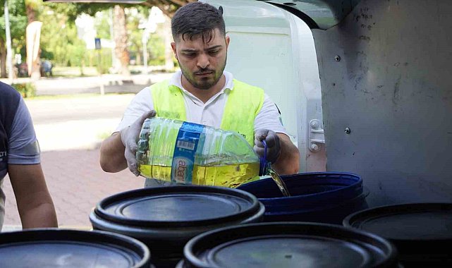Konyaaltı'nda atık yağlar geri dönüştürülüyor