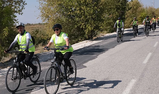 Konya'da tarih ve kültür dolu rotalarda pedal çevrildi