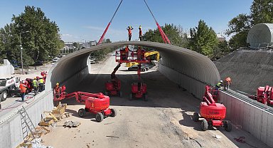Konya'daki bu teknik Türkiye'de ilk kez deneniyor... İnşaatı süren köprülü kavşak trafiği rahatlatacak