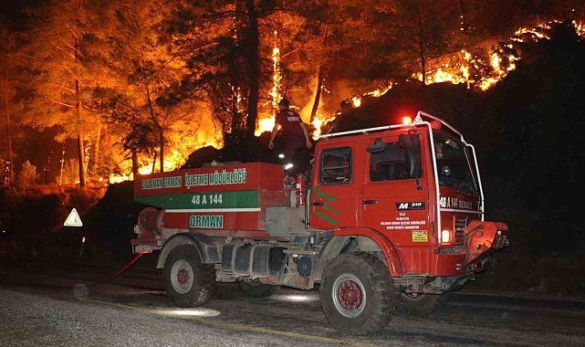 Köyceğiz yangınında 21 saat geride kaldı