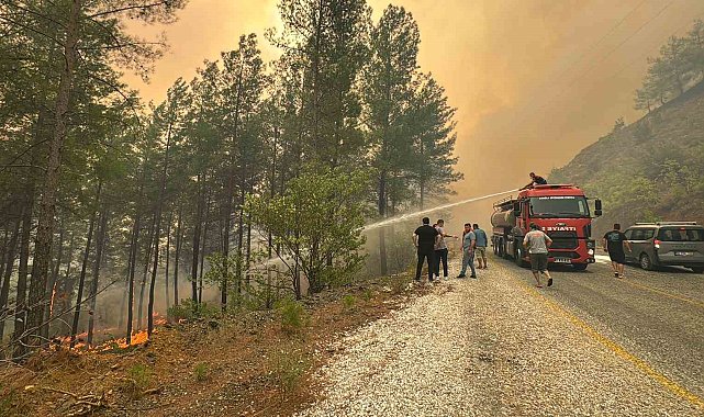 Köyceğiz'de 108 ev tahliye edildi